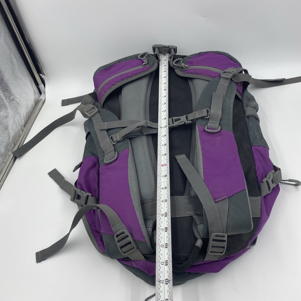 OutdoorMaster Hiking Backpacking 50L‎ Travel Carry-On Waterproof Cover Purple - Picture 14 of 16